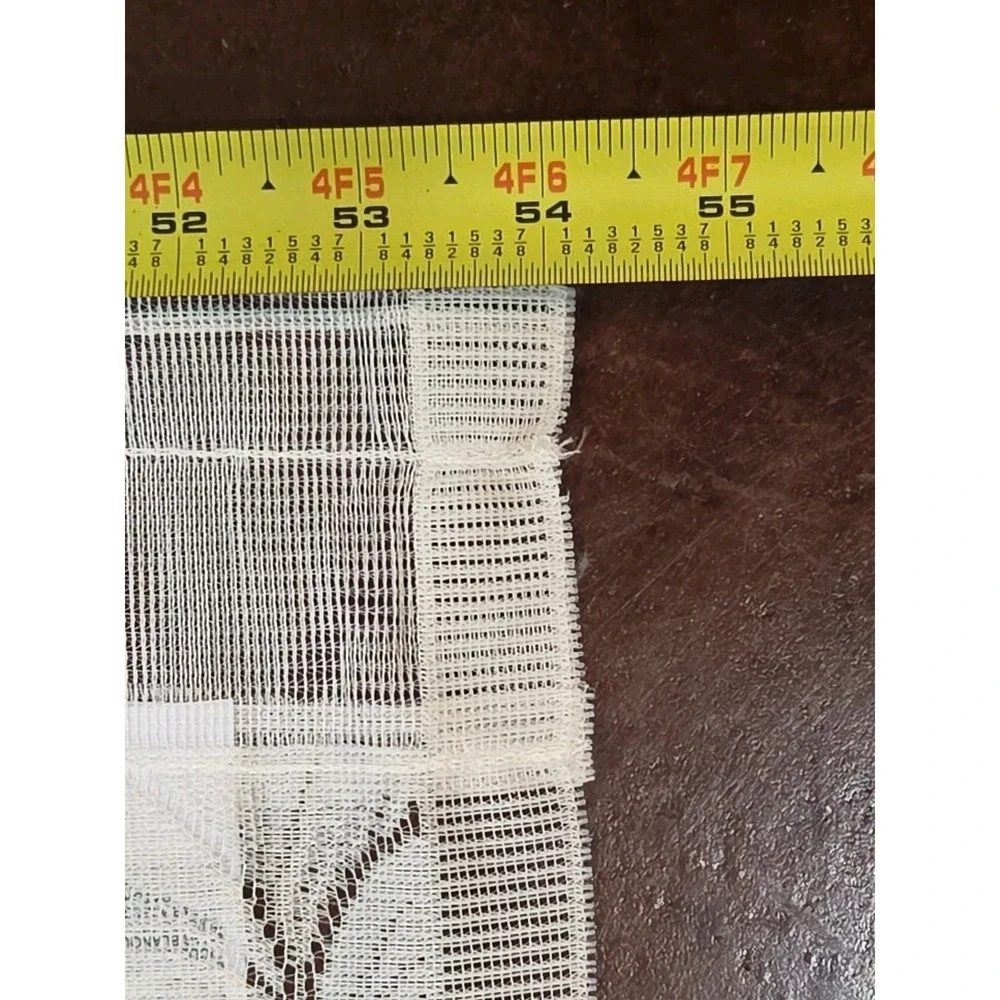 3 Vtg Y2K Floral Lace Curtain Panels 54x82